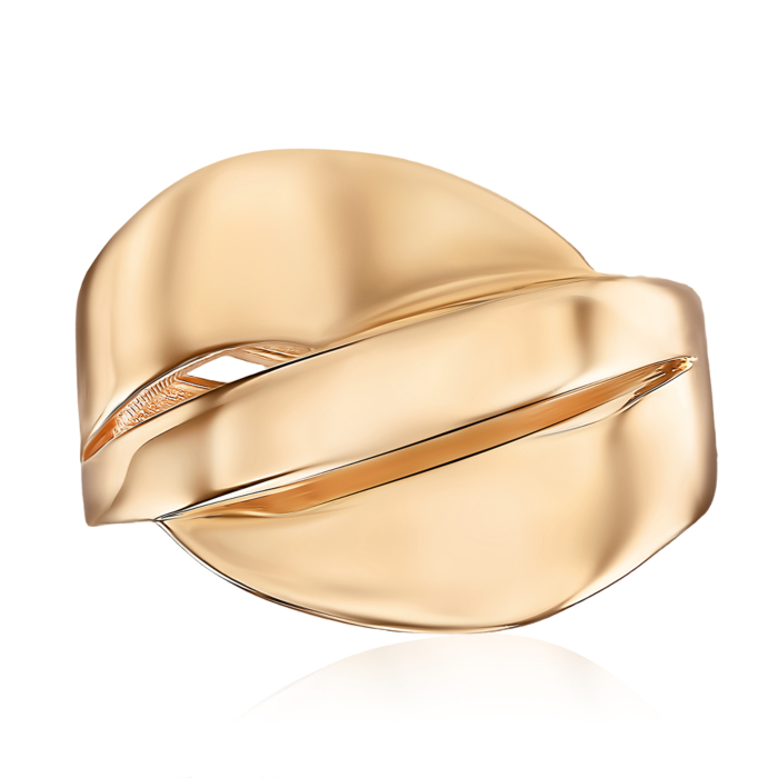 Золота каблучка без вставки. Артикул G-1912-R/01