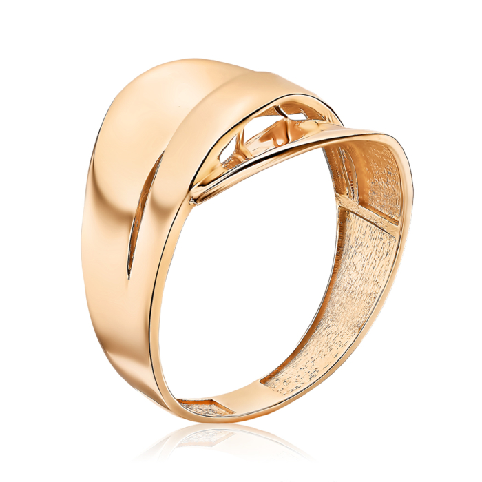 Золота каблучка без вставки. Артикул G-1912-R/01