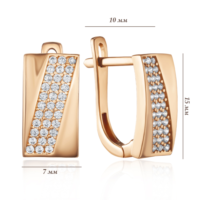 Золотые серьги. Артикул G-2386-E/01/1