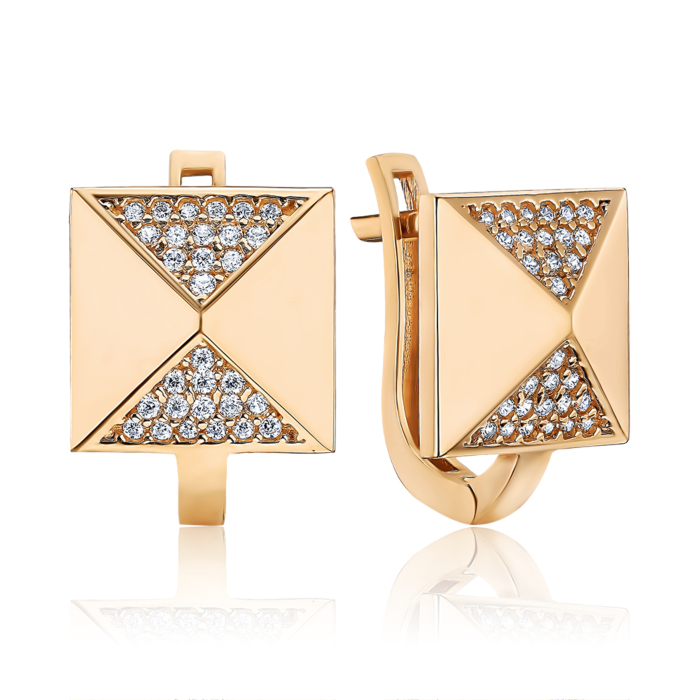 Золотые серьги. Артикул G-2456-E/01/1