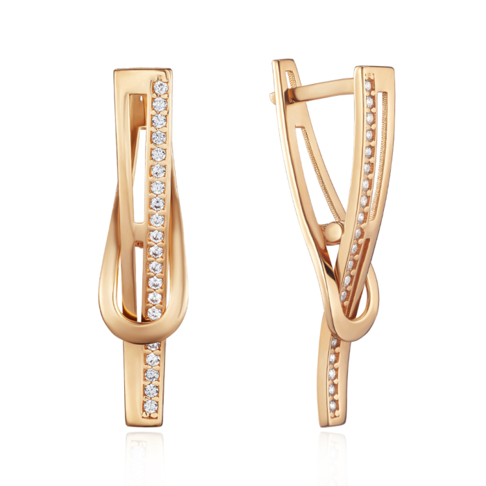 Золотые серьги. Артикул G-2646-E/01/1