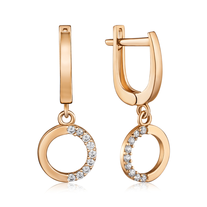 Золотые серьги. Артикул G-2812-E/01/1