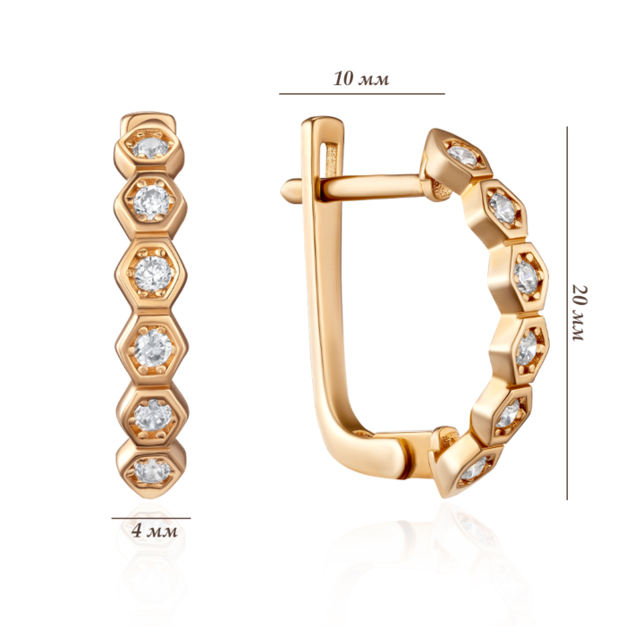 Золоті сережки. Артикул G-2854-E/01/1