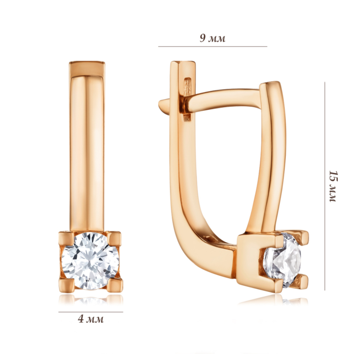 Золотые серьги. Артикул G-305-E/01/1