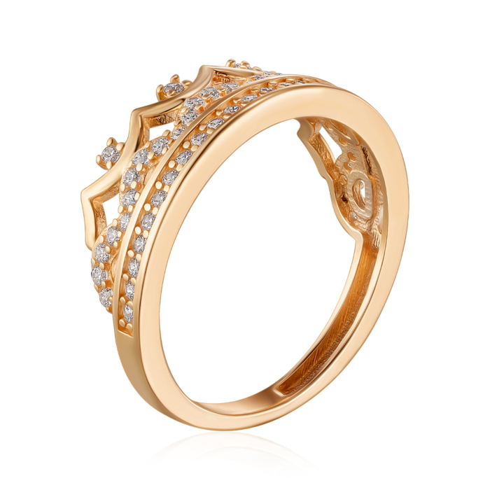 Золота каблучка Корона. Артикул G-3361-R/01/1