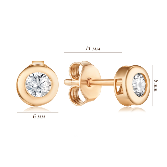 Золоті пусети. Артикул G-3775-E/01/1