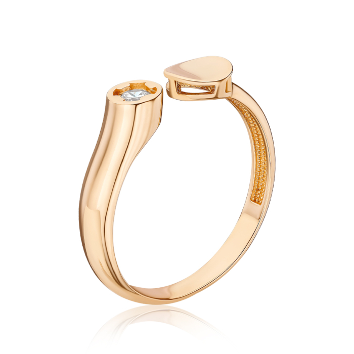 Безрозмірна каблучка з фіанітом G-606-R/01/1