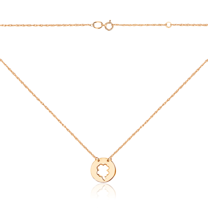 Золоте кольє без вставки G-673-K/01