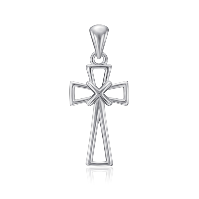 Срібний хрестик. Артикул G00003-P/12