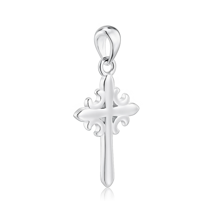 Срібний хрестик. Артикул G00008-P/12