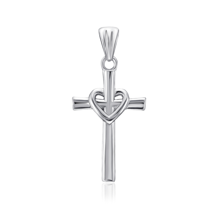 Срібний хрестик. Артикул G00024-P/12