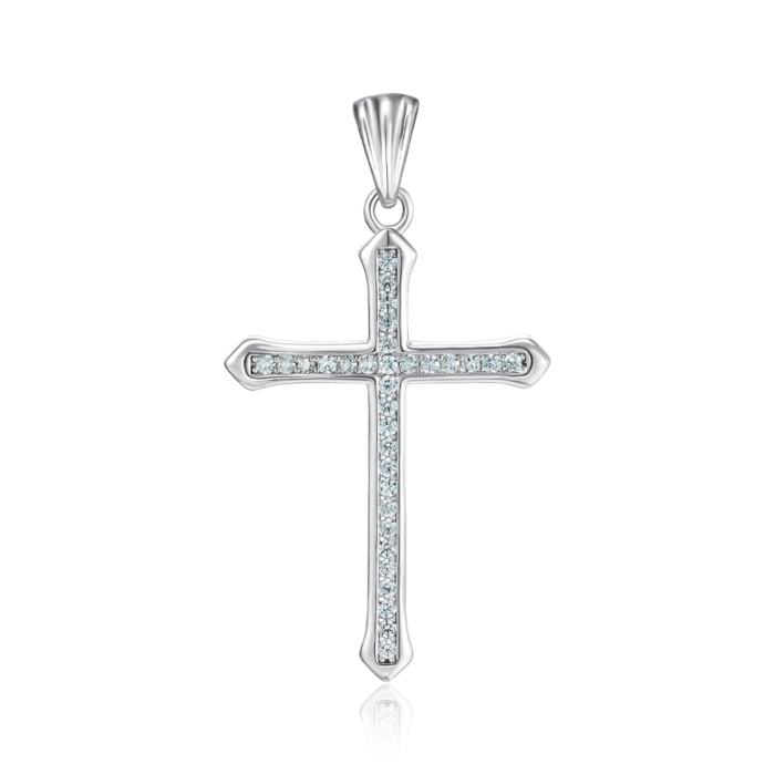 Срібний хрестик. Артикул G00026-P/12/1
