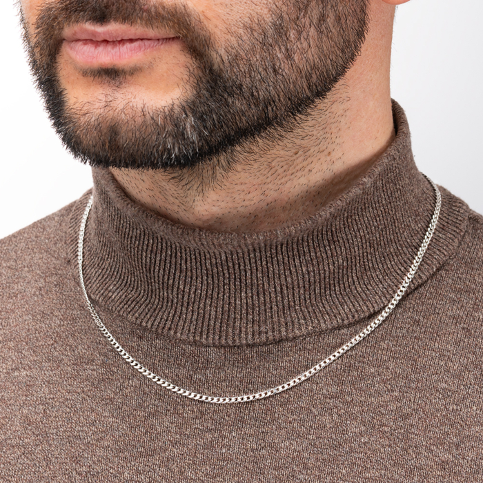 Срібний ланцюжок. Артикул GDFLTE 080 Rod-L/12