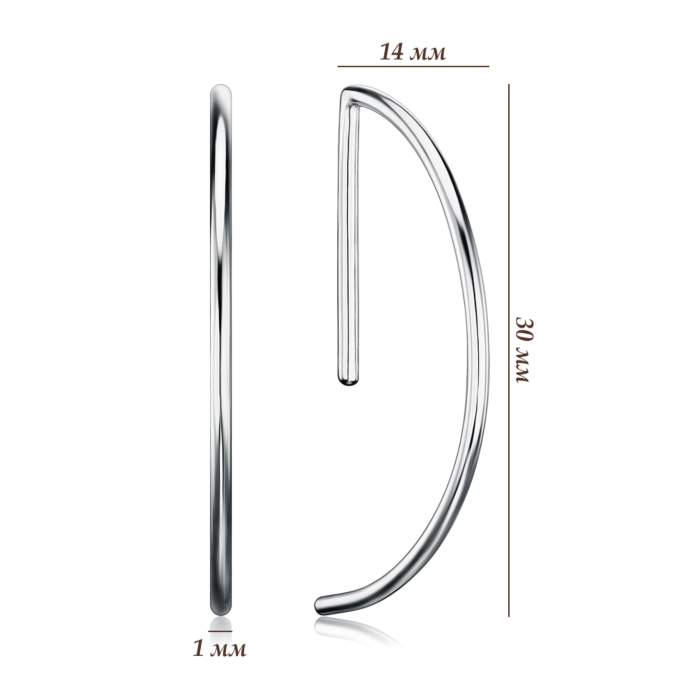 Серебряные серьги GE02380A-E/12