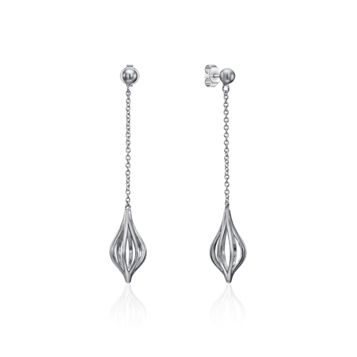 Срібні сережки-підвіски. Артикул GE02381A-E/12