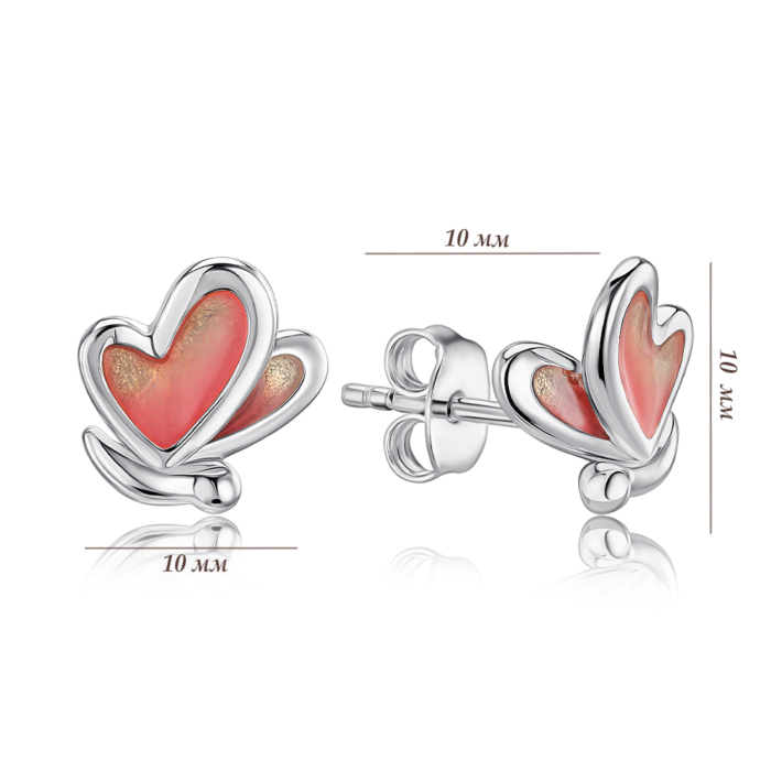 Срібні сережки-пусети