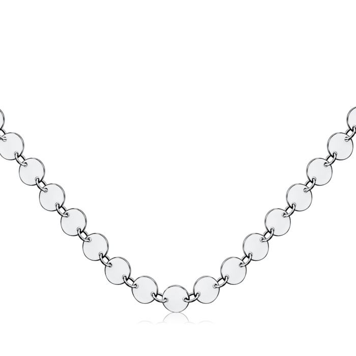 Срібне кольє без вставки GN00435A-K/12