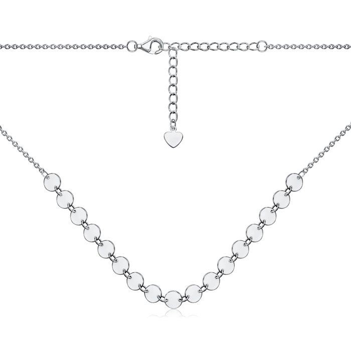 Срібне кольє без вставки GN00435A-K/12