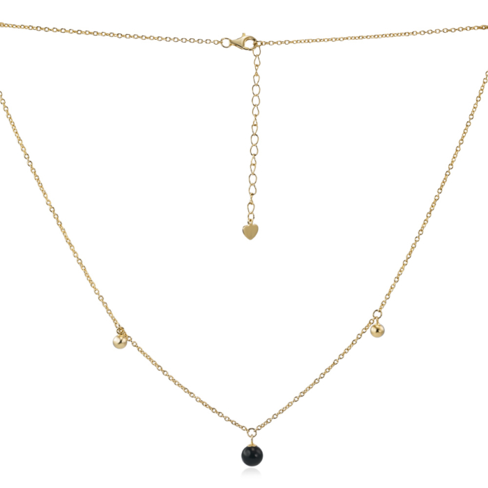 Серебряное колье. Артикул GN14064A-K/20/4590