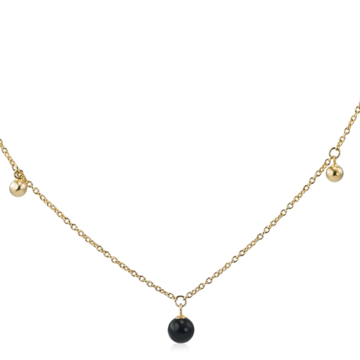 Серебряное колье. Артикул GN14064A-K/20/4590