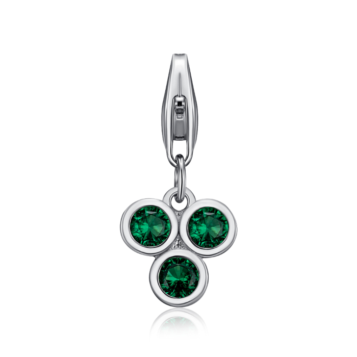 Срібна підвіска з фіанітами. Артикул GP01690A-P/12/10