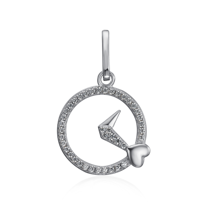 Срібна підвіска з фіанітами. Артикул GP01767A-P/12/1