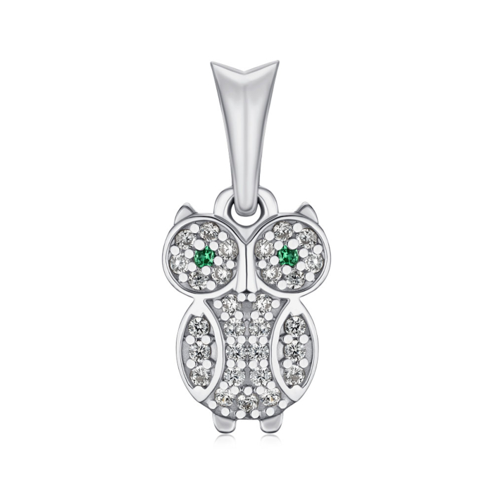 Серебряная подвеска Сова с фианитами GP8578