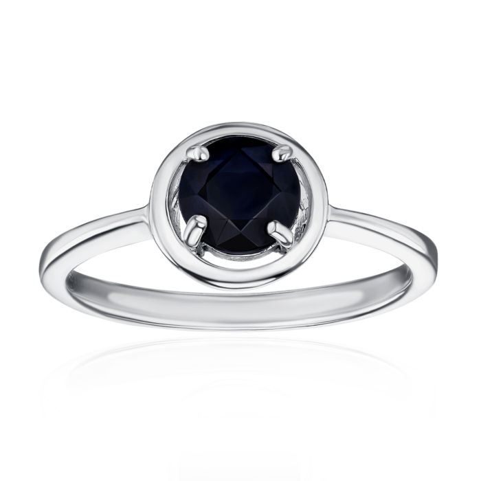 Серебряное кольцо с сапфиром. Артикул GRE3124-R/12/8005