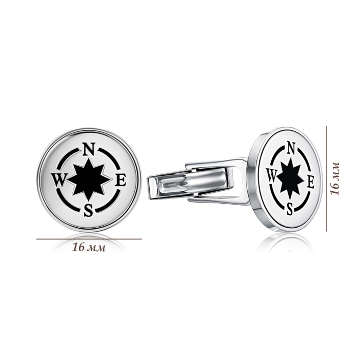 Срібні запонки. Артикул GTGPX000025-Z/12/1100