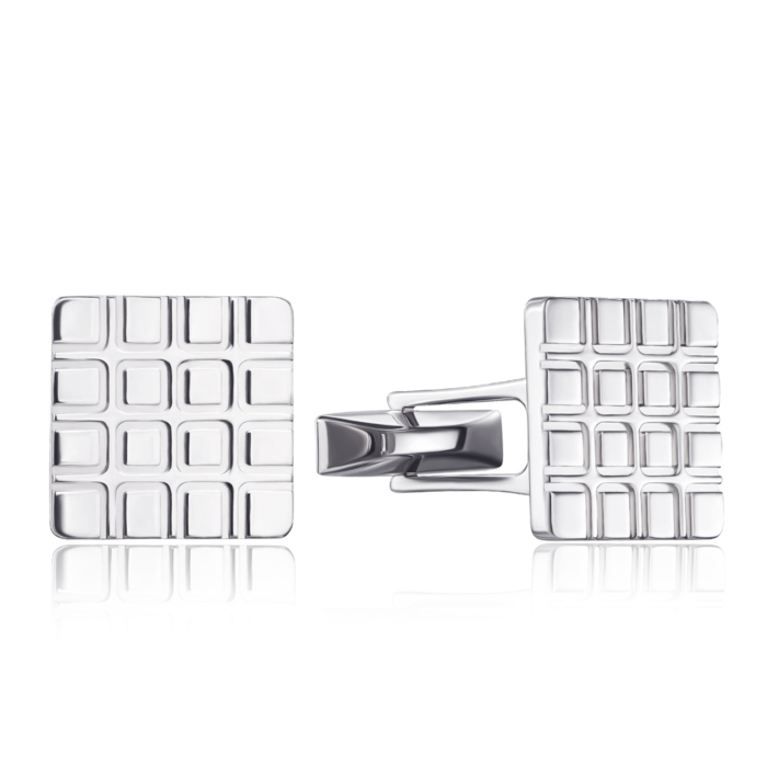 Срібні запонки без вставки. Артикул GTGXX000023-Z/12