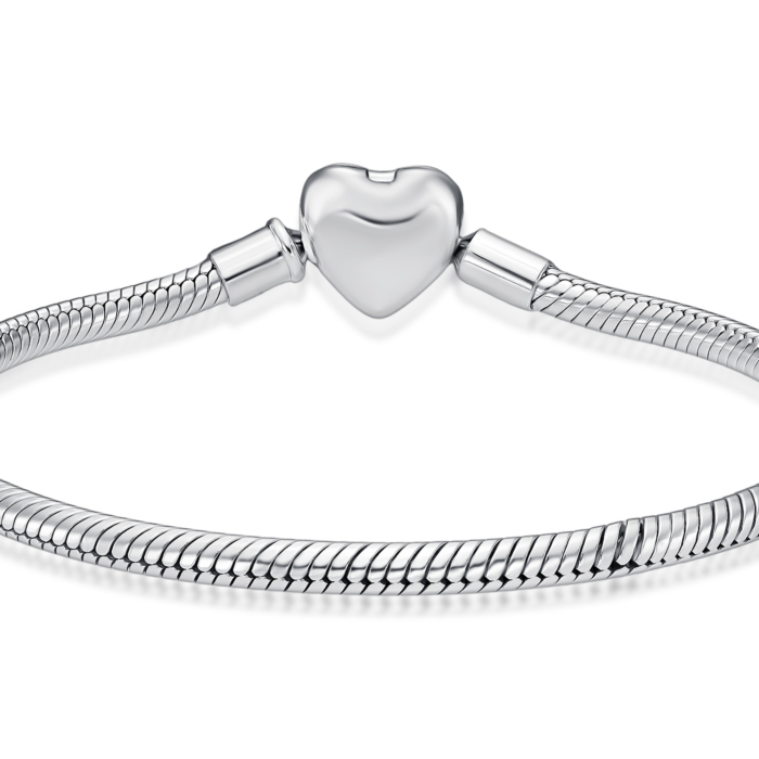 Срібний браслет. Артикул HC-065-18CM-S-B/12