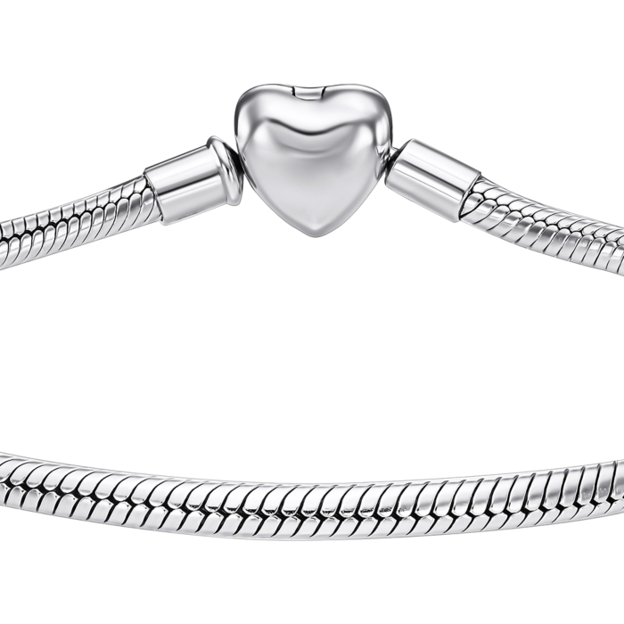 Срібний браслет без вставки. Артикул HC-065-19CM-S-B/12