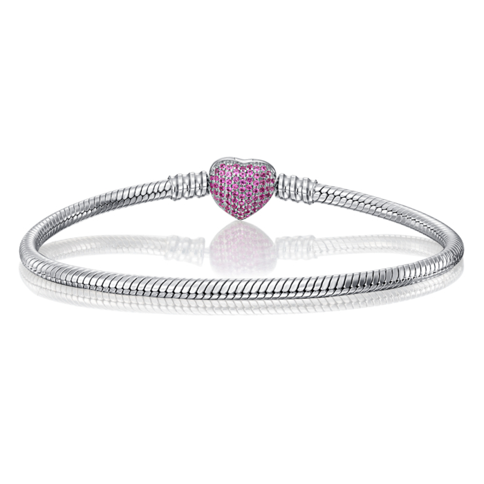 Срібний браслет з фіанітами. Артикул HC-067-P-D-18CM-B/12/1504