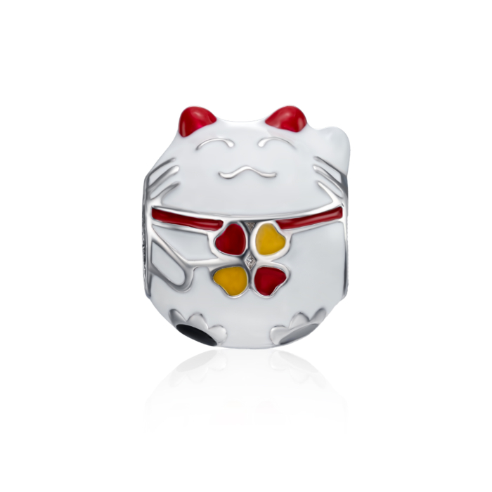 Срібна намистина-шарм з емаллю. Артикул HE-1008-S-P/12/3886