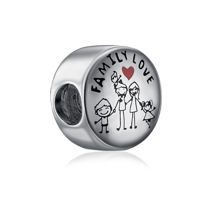 Срібна намистина-шарм. Артикул HE-699-S-P/12/849