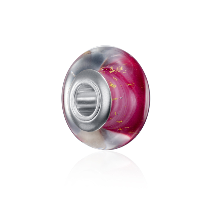 Срібна намистина-шарм. Артикул HGS-009-P-P/12/4652