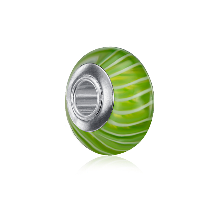 Срібна намистина-шарм. Артикул HGS-026-G-P/12/4682