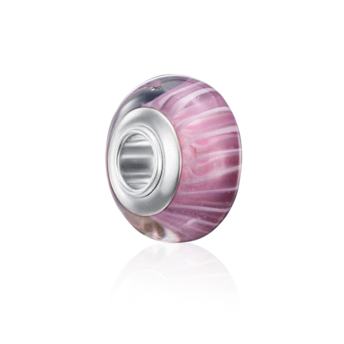 Срібна намистина-шарм. Артикул HGS-026-L-P-P/12/4652