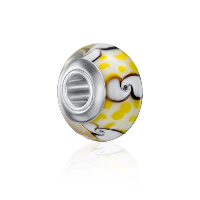 Срібна намистина-шарм. Артикул HGS-105-BR-P/12/4647