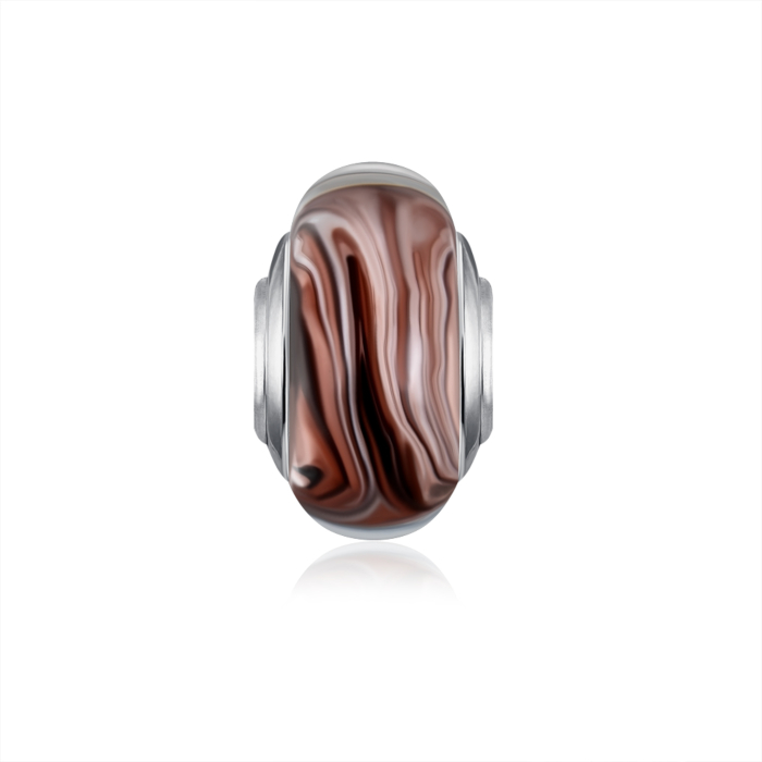 Срібна намистина-шарм. Артикул HGS-677-P/12/4647