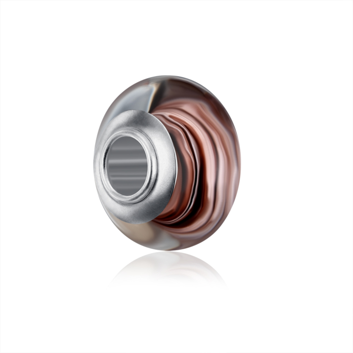 Срібна намистина-шарм. Артикул HGS-677-P/12/4647