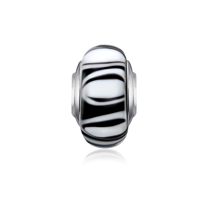 Срібна намистина-шарм. Артикул HGS-728-P/12/4647