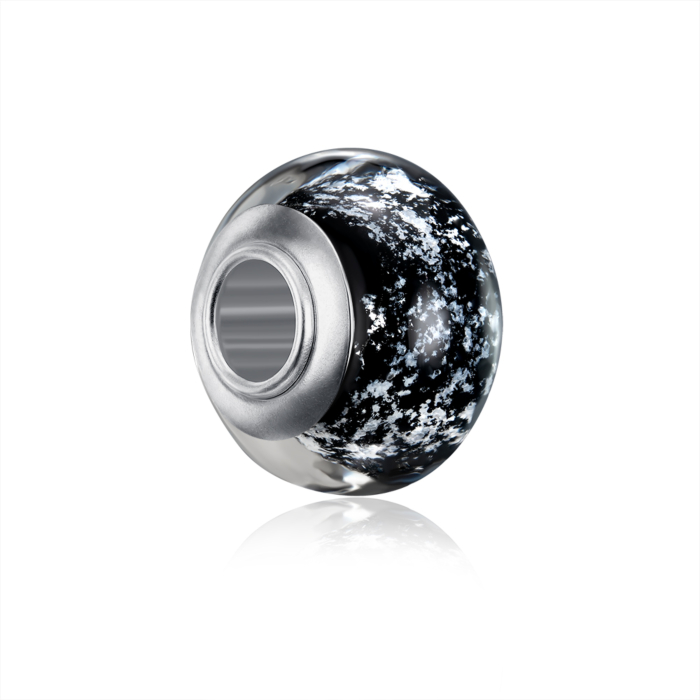 Срібна намистина-шарм. Артикул HGS-837-P/12/4657