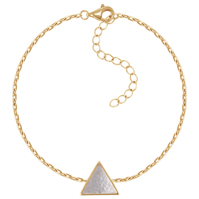 Срібний браслет з перламутром. Артикул HJB-1799-GOLD-B/20/1101