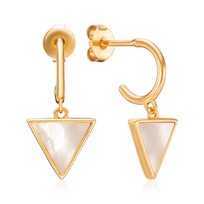 Срібні сережки. Артикул HJES-1799-GOLD-E/20/1101