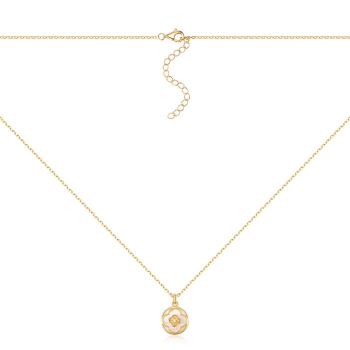 Срібне кольє. Артикул HJN-2150-GOLD-K/20/1090