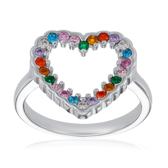 Кольцо из серебра  с фианитами HJR-490-7-S-R/12/21204