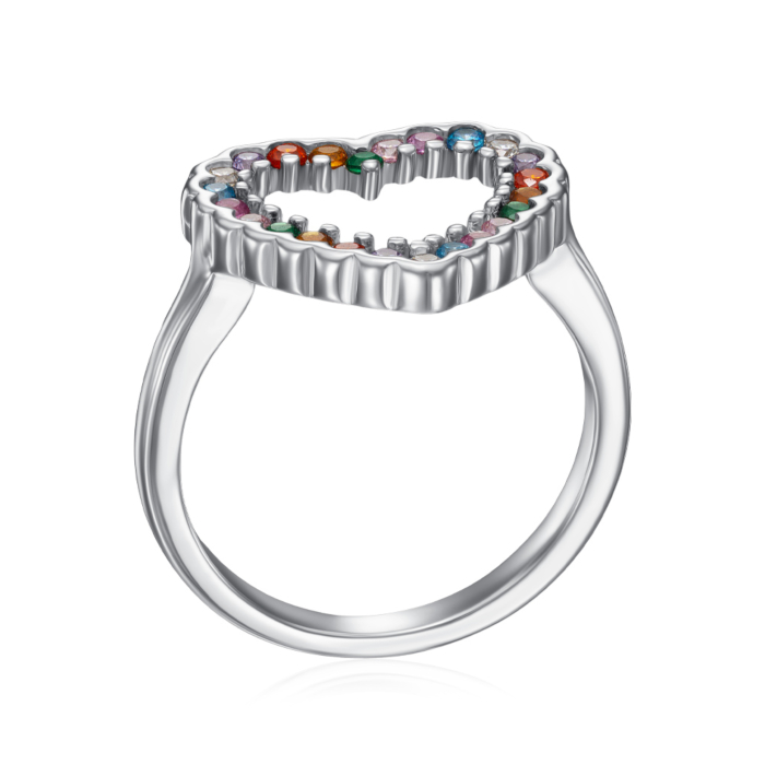 Кольцо из серебра  с фианитами HJR-490-7-S-R/12/21204
