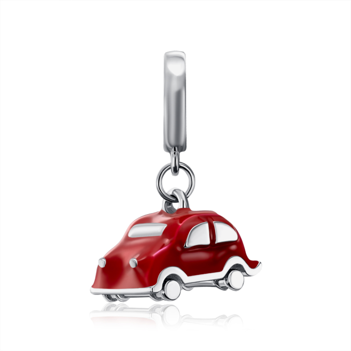 Срібна намистина-шарм з емаллю. Артикул HSD-2372-S-P/12/392