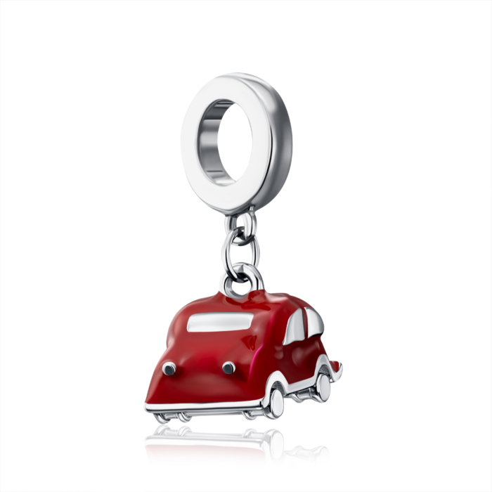 Срібна намистина-шарм з емаллю. Артикул HSD-2372-S-P/12/392